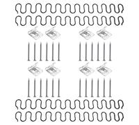 Yardwe 4 Set Kit Clip Molla per Divano con Ancore Serpentine Parti Riparazione Tappezzeria Mobili Supporto Seduta Resistente e Facile Installazione