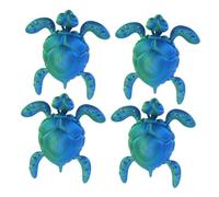 Yardwe 4 Tartarughe Stampate Articolate Modelli Flessibili in Plastica Decorazioni Creative per Casa e Ufficio Regalo Originale per Amanti della