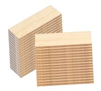 Yardwe 48 Miniature Dollhouse Floorboards Bamboo Small Rectangular Tiles For Diy Tiny House Accessories Compatible With Various Dollhouse Models Lightweight And Sturdy For Creative