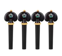 Yardwe 4pcs Violino Pioli Tuning Pioli Ebano Violino Parte di Ricambio Tuning Peg Accessori Geared Geared Tuners Full Size 4/4 Parti Legno Nero