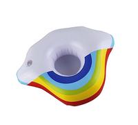 Yardwe 4Pezzi Vassoi Gonfiabili Per Bevande Sottobicchieri Galleggianti Per Piscina Bicchieri Colorati Per Feste Estive e Relax Spiaggia