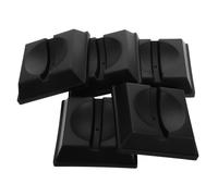 Yardwe 5 Pezzi Base a Sfera espositore da Basket Supporto a Sfera per Esposizione Porta Sfera Quadrato Porta Sfera di Cristallo Porta palloni da Esposizione plastica Black