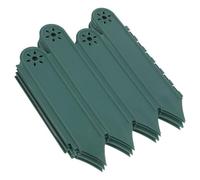 Yardwe 5 Pezzi Recinzione Decorativa in Plastica Pp Verde, Facile da Installare, per Bordi Esterni e Delimitazione del Prato e Aiuole, per Spazi Verdi e Paesaggistica