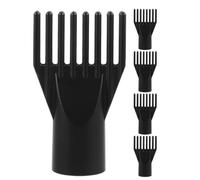 Yardwe 5 Pezzi Soffiatore d'Acqua per Animali Domestici Ugelli Diffusori Asciugacapelli Ugello Singolo Ugello Diffusore per Asciugacapelli in Plastica Ugello Asciugacapelli Black ABS