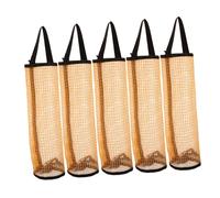 Yardwe 5 Sacchetti Rete Palline Tennis Parete Gialli Organizer e Club Borse Pickleball Storage Efficienti e Versatili