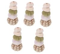 Yardwe 5 Set Guscio di Riccio di Mare Naturale Acquario Perle di Mare Kit Vaso per Piante di Conchiglie Bonsai Impianto Aereo Esemplare di Riccio Monello Granchio Conchiglia 5 Pezzi*5
