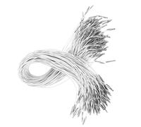 Yardwe 50 Pezzi Corda Pratico in Elastica Maschere Polipropilene per Argento Lispe Design e Punte Lisce, per Legare e Appendere Cappelli Oggetti in Modo