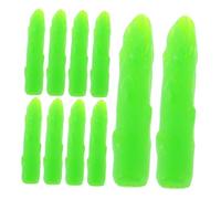 Yardwe 50 Pezzi Mini asparagi oggetti di scena prop cibo vegetale realistico artificiale cibo da cucina in miniatura verdure finte mini vegetale plastica Green