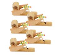 Yardwe 5pezzi Fischietto Richiamo Per Uccelli in Bambù Strumento Fischietto Portatile Imita i Suoni Degli Uccelli Design Superficie Liscia