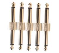 Yardwe 6.35mm Connessione Effetti per Chitarra, 5 Pz Connessione Bypass per Pedali di Effetto, Lega di Zinco, Riduce Rumore, per Chitarristi Professionisti