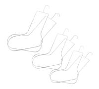 Yardwe 6 Pezzi Blocca Calze in Acciaio Inox, Regolabile, Impilabile, | Design Multilivello Cavo, Superficie Liscia, per Casa e Vetrine Retail, Aiuta L'asciugatura