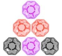 Yardwe 6 Pezzi calpestare la calotta ungueale se stesso effetto chitarra elettrica copripedale topper per bottoni a pedale per chitarra cappuccio per effetti per chitarra plastica