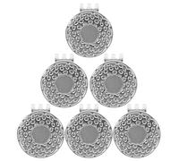 Yardwe 6 Pezzi Clip per Cappello da Golf in Argento Doppio Foro Supporto per Marcatore Pallina Clip Fissa per Berretto Visiera Borsa Accessori Training e Gara Golf