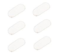 Yardwe 6 Pezzi Cuscinetto di Protezione per Corde di Violino in Pelle di Pecora Beige, Accessorio Portatile per Proteggere la Corda Miacuta Durante L'uso Quotidiano le Lezioni