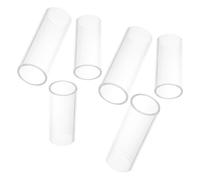Yardwe 6 Pezzi Guitar Slide Ring Vetro Trasparente Leggero e Resistente Controllo Migliorato per Chitarra Elettrica e Acustica Adatto Tutte Dita per Blues Jazz Country