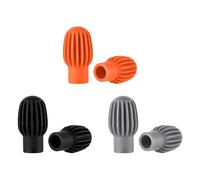 Yardwe 6 punte per bacchette da allenamento - Sordine per bacchette in silicone con fori da 0,6" - Copri punte silenziose - Cappucci antirumore per - Silenziatori morbidi per batteria per