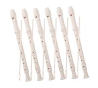 Yardwe 6 Set Flauto Soprano per Studenti Strumento Tedesco per Principianti con Astina Pulizia per Lezioni Scuole e Pratica Musicale