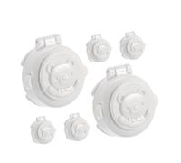 Yardwe 6pezzi Pulsante Lavatrice Copertura di Sicurezza Blocchi di Sicurezza Pulsante Avvio un Clic Coperture di Protezione per Auto e Lavatrice