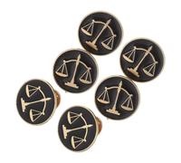 Yardwe 6pezzi Spilla in Metallo Forma di Bilancia della Giustizia per Uomo Accessori da Camicia e Spilla da Bavero Elegante per Avvocati e Professionisti