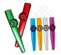 Yardwe 6pezzi Strumento Kazoo in Metallo Di Kazoo Piccoli Strumenti Musicali Per Ragazzo Ragazza e Adulti Per Principianti e Amanti Della Musica