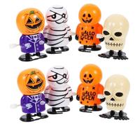 Yardwe 8 Giocattoli Carica Tema Halloween Scheletri Zucche e Mummie Camminanti Giocattoli Divertenti per Feste per Scherzi e Decorazioni Halloween