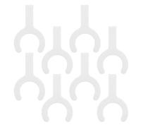 Yardwe 8 Pezzi Clip per Pacco di Ghiaccio per Ventola, Plastica Bianca, | Compatibile Vari Tipi di Ventilatore, Supporta Pacchi Freddi Comuni, Non Comprime Contenuto