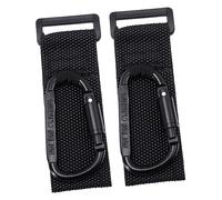 Yardwe 8 Pezzi Ganci per Carrozzina Supporto Borse da Passeggio Rinforzato con Chiusura Sicura Clip Multiuso per Manubrio Bicicletta Nero