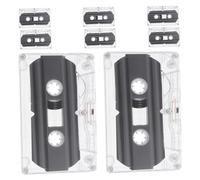 Yardwe 8 Pezzi Nastro Vuoto Mini Nastro Registratore a Cassetta Registratore Lettore Di Cassette Registrazione Su Cassetta Cassette Vergini, Cassette Audio Transparent Plastica