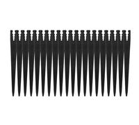Yardwe 80 Pezzi Picchetto di Supporto per Tubo 3/5, Plastico Nero per | Stabile nel Suolo, Riutilizzabile, Estremità Affusolata, per Aiuole Orto e Giardino Esterno