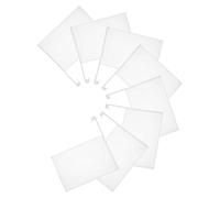 Yardwe 8pezzi Bandiere Bianche Per Auto Tinta Unita Con Asta Fai Da Te Per Finestrini Auto e Eventi All Aperto Come Festival e Partite Sportive