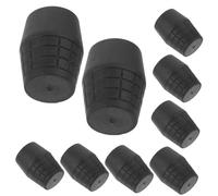 Yardwe 9 Pezzi Pad del piede per chitarra accessorio coperture tampone Stand per chitarra supporto per le gambe della chitarra pavimento del supporto per chitarra gomma da cancellare Nero
