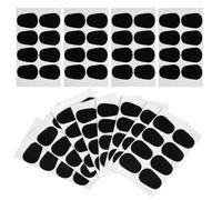 Yardwe 96 Pezzi Sax Mouthpiece Pads Set Super Thin Oval Rubber Cushions For Saxophone And Clarinet Anti-slip Bite Pads For Comfortable Mouthpiece Protection And Easy Maintenance