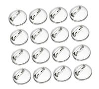 Yardwe Accessori Per Spille Fai Da Te 100 Pezzi, Spilla Fermaglio in Lega, Piastre Rotonde 2,5 Cm, Resistente e Lucente, Per Creazione Gioielli, Cucito, Fiori All’occhiello e Porta Badge