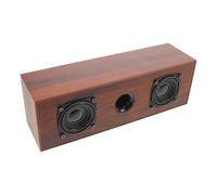 Yardwe Altoparlante per Computer in Legno Ingresso Aux 3.5mm, Audio Chiaro e Design retrò per Uffici Domestici e Boutique, Rapporto Segnale Rumore ≥83db