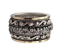 Yardwe Anello Vintage Intagliato da Dito con Design Retro e Doppio Colore Anello a Falange in Resistente e Brillante Accessorio Femminile Elegante per Ogni Occasione