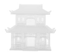 Yardwe Architettura Paesaggistica in Resina Stile Cinese, Decorazione Versatile per Giardino Zen e Acquario, Dimensioni 7,5x7x5,6cm, Estetica Realistica Elegante