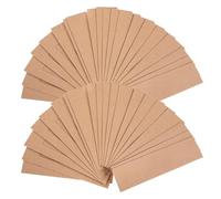 Yardwe Astuccio Portapenne in Carta Kraft per Penne e Marker, 50 Pezzi | Ufficio, Maestre e Omaggi Aziendali, Finitura Liscia Finestra, Colore Kaki Vintage