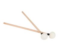 Yardwe Bacchette per Batteria in Feltro e Manico in Legno 2 Pezzi per Tamburi e Timpani per Studio e Pratica Musicale