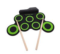 Yardwe Batteria Elettrica Portatile Arrotolabile Mano Kit Batteria Per Ragazzo Ragazza Strumento Musicale in Silicone Supporto Cuffie o Altoparlanti Per Esercitarsi e Apprendere