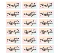 Yardwe Biglietti Bellissimi Colori di Ringraziamento 50 per Piccole Imprese Patinata e Portatile per Confezionamento e Ringraziamenti