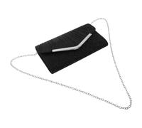 Yardwe Borsa da Festa a Busta Raffinata con Catena, Nera | Cocktail e Cerimonie, Leggera da Mano o Spalla, Accesso Rapido e Finiture Metalliche Uniformi