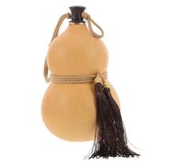 Yardwe Bottiglia d Acqua a Forma di Zucca in Legno con Design Antico, Facile da Versare e Pulire, come Decorazione la Casa