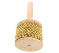 Yardwe Cabasa Portatile con Legno Strumento Musicale Percussione Leggero per Eventi Indoor e Outdoor per Jazz e Ritmi