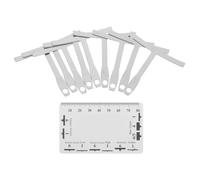 Yardwe Calibro Curvatura Chitarra e Basso in Acciaio Inossidabile Antiruggine Righello per Misurazione Azione Corde e Pulizia, Kit Manutenzione Strumenti Musicali