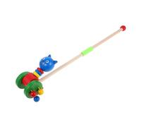 Yardwe Camminatore Legno per Design Animali Spingi Sicuro e Multifunzionale per Apprendimento e Divertimento Ragazzo