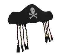 Yardwe Cappello Da Pirata Cappello Di Halloween Accessori Da Pirata Cappello Da Pirata Per Giocattoli Da Pirata Per Cappello Originale Parrucca Da Pirata Intrecciata