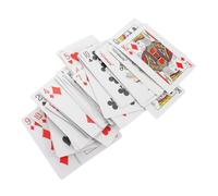 Yardwe Carte Da Gioco in Braille Per Non Vedenti e Persone Disabilità, Mazzo Accessibile Caratteri Grandi, Stampa Tattile Braille Per Giochi Di Famiglia, Uso Educativo e Ricreativo