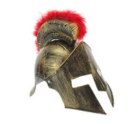 Yardwe Casco da Guerriero Romano Costume Festa Halloween Cappello Decorativo Unico per Party e Recite Elmo con Design Dettagliato Accessorio Teatrale e Carnevale Cappello da Soldato