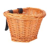 Yardwe Cesto Bicicletta Anteriore in Vimini Fatto a Mano, Sganciabile, Leggero e Pratico per Decorazione e Conservazione Bici Colore Casuale