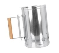 Yardwe Ciminiera per Carbonella in Metallo e Strumento Accendifuoco per Barbecue Esterno - Rapido del Carbone, Protezione Termica per Mani, Base Stabile Prese d'Aria per Grigliate all'Aperto